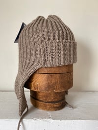 Image 3 of Beanie with Ear flap - Stone £60.00
