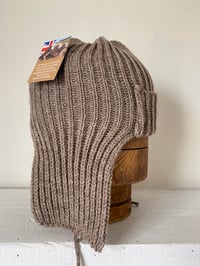 Image 4 of Beanie with Ear flap - Stone £60.00