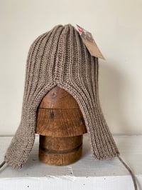 Image 5 of Beanie with Ear flap - Stone £60.00