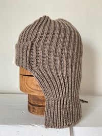 Image 2 of Beanie with Ear flap - Stone £60.00