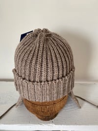 Image 7 of Beanie with Ear flap - Stone £60.00