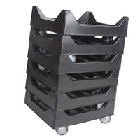Image 3 of VGS DC2818 Plastic Container Dolly, 27-1/2"L x 18"W, 650 Lb Capacity