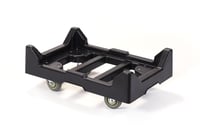 Image 2 of VGS DC2818 Plastic Container Dolly, 27-1/2"L x 18"W, 650 Lb Capacity