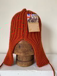 Image 5 of Beanie with Ear flap - Orange £60.00