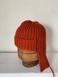 Image 6 of Beanie with Ear flap - Orange £60.00