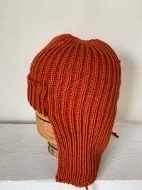 Image 7 of Beanie with Ear flap - Orange £60.00