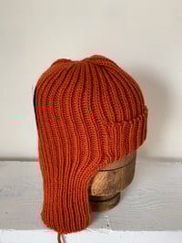 Image 8 of Beanie with Ear flap - Orange £60.00