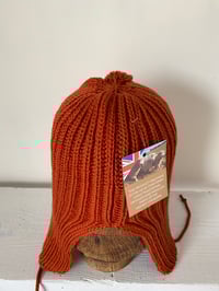Image 9 of Beanie with Ear flap - Orange £60.00
