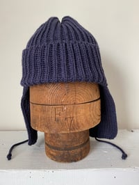 Image 5 of Beanie with Ear flap- Navy £60.00