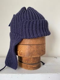 Image 2 of Beanie with Ear flap- Navy £60.00