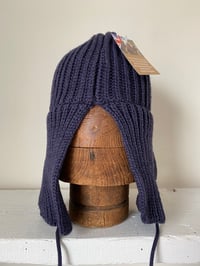 Image 3 of Beanie with Ear flap- Navy £60.00