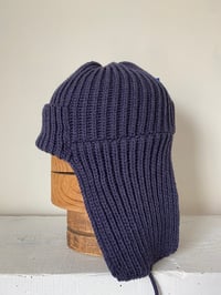 Image 4 of Beanie with Ear flap- Navy £60.00