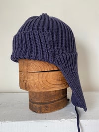 Image 6 of Beanie with Ear flap- Navy £60.00