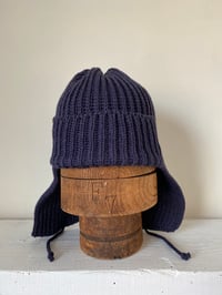 Image 1 of Beanie with Ear flap- Navy £60.00
