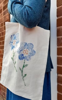 Image 2 of Tote Bag - hand printed with our unique wooden blocks 
