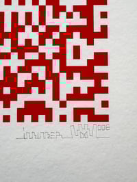 Image 2 of INVADER - Binary Code (red), 2008