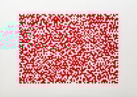 Image 1 of INVADER - Binary Code (red), 2008