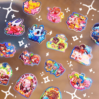 Image 1 of [NEW] ★ BIG RAINBOW HOLO STICKERS ★