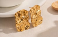 Image 1 of Hammered Studd Earrings