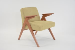 Image of Fauteuil BUNNY jaune chiné