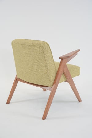 Image of Fauteuil BUNNY jaune chiné