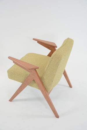 Image of Fauteuil BUNNY jaune chiné