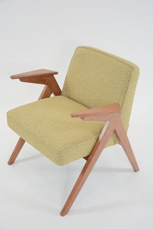 Image of Fauteuil BUNNY jaune chiné