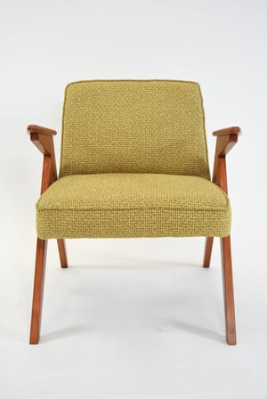 Image of Fauteuil BUNNY jaune chiné