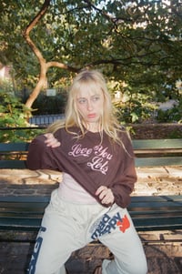 Image 2 of Restock🩷Love You Lots Sweatshirt 🩷🤎