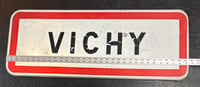 Image 6 of Vintage (ca. 1980s) French City (Aluminum) Road Sign - "Vichy"