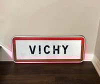 Image 1 of Vintage (ca. 1980s) French City (Aluminum) Road Sign - "Vichy"