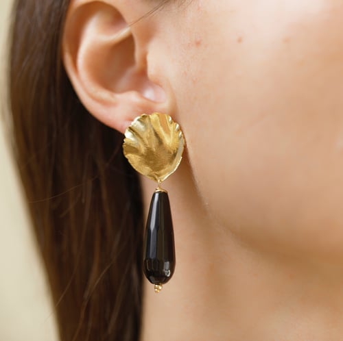 Image of Boucles d'oreilles Lina black