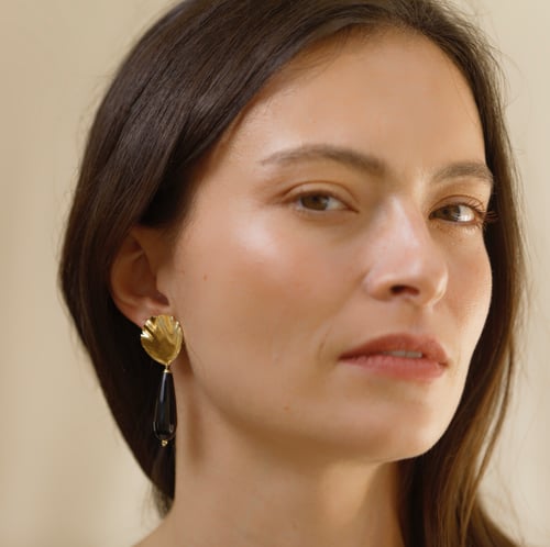 Image of Boucles d'oreilles Lina black