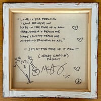 Image 3 of Jerry Garcia Painting w/Joy In The Face Of It All Lyrics
