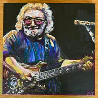 Image 1 of Jerry Garcia Painting w/Joy In The Face Of It All Lyrics