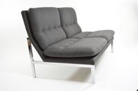 Image 3 of Banquette gris anthracite années 70 