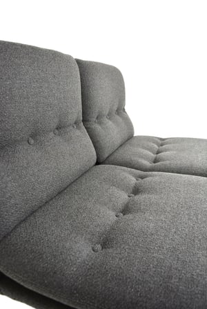 Image of Banquette gris anthracite années 70 