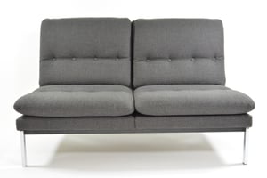 Image of Banquette gris anthracite années 70 