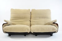 Image 12 of Chauffeuse et son repose pied Marsala Ligne Roset beige clair