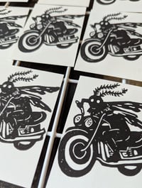 Image 2 of Mothman Motorcycle ~ ACEO 