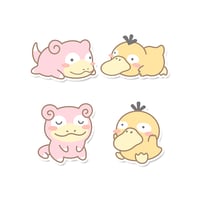 Psyduck & Slowpoke Sticker Flakes