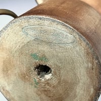 Image 12 of Lampe de Philippe Capelle vintage 1970 en bois tourné ciré et abat-jour en corde