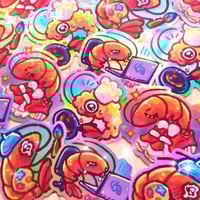 [NEW] SILLY SHRIMP HOLO STICKERS