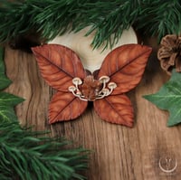 Image 1 of Autumn Leaf Fairy necklace with aragonite