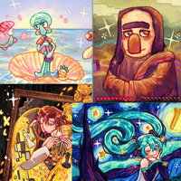 [NEW] ★ A5 FAMOUS PAINTINGS ARTPRINTS ★