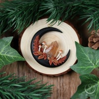 Image 2 of Autumn Forest Crystal Moon necklace