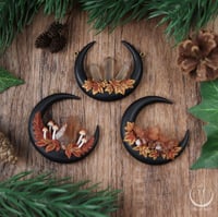 Image 1 of Autumn Forest Crystal Moon necklace