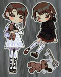 Image 3 of Lain sticker sheet