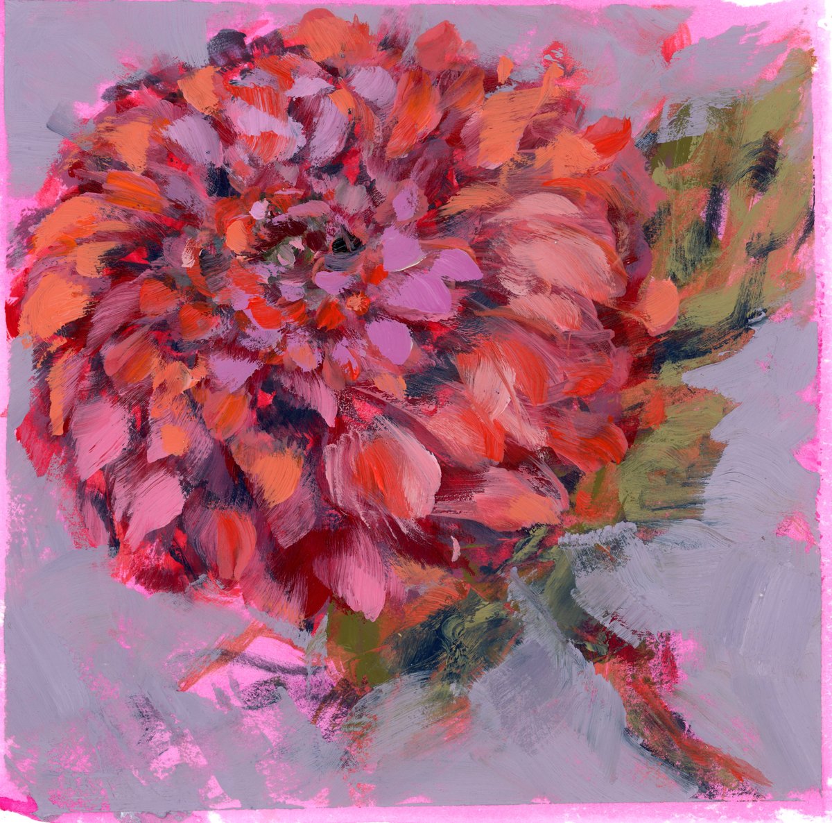 Image of "I Am Feminine and Flourishing" Original Oil Painting