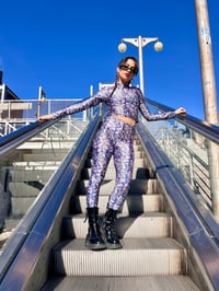 Image 1 of Cosmic Flowers Leggings ✨